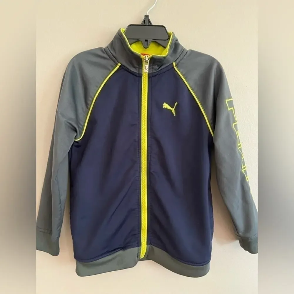 PUMA BOYS FULL ZIP JACKET SIZE 4T MINT